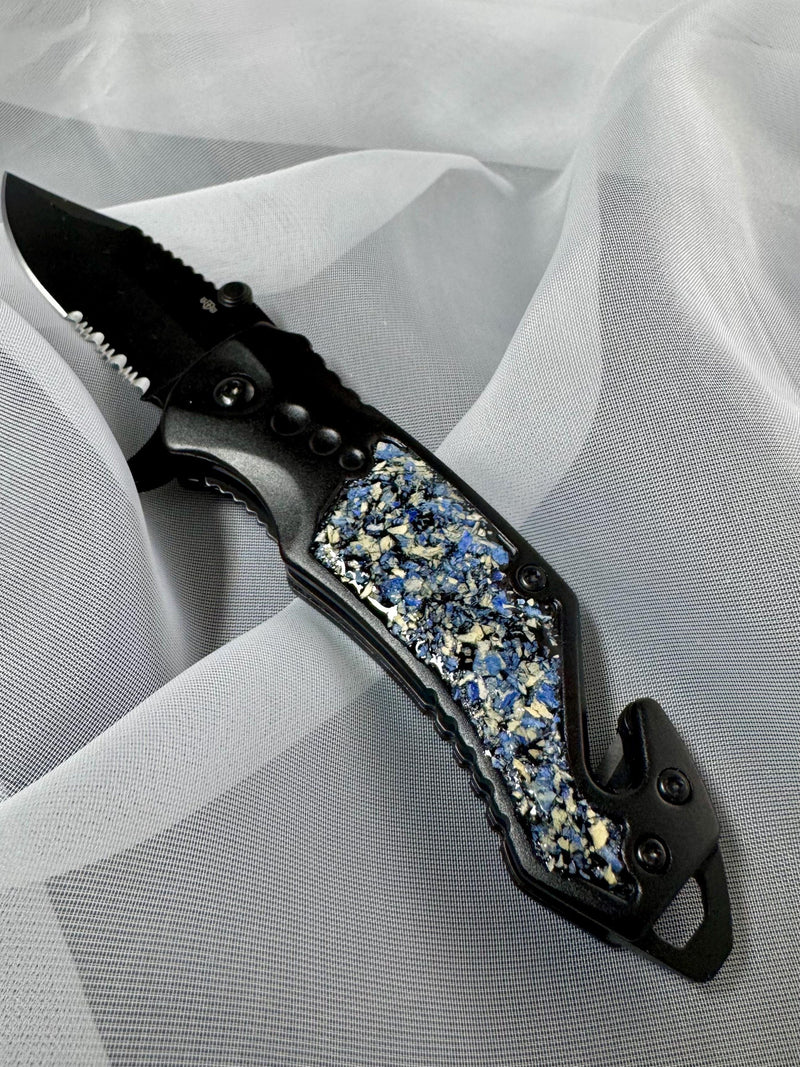 Pocket knife, Wedding Flowers, Memorial Flowers, Resin sympathy flower