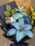 Handmade Crochet Flower Bouquet, Lily, Sunflower, Graduation Gift, Mother's Day Gift, Gift for Her, Love, Mom FLOWER DELIVERY