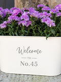 Personalised Engraved House Number Planter | Housewarming Gift for Couples | New Home Gift For Men Women | Moving Gift For Family house warming flower