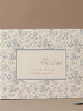 Personalized Wedding Guest Book French Toile Bridal Gift Polaroid Book Wedding Decor Blue Floral Scrapbook Gift Anniversary Keepsake wedding flower