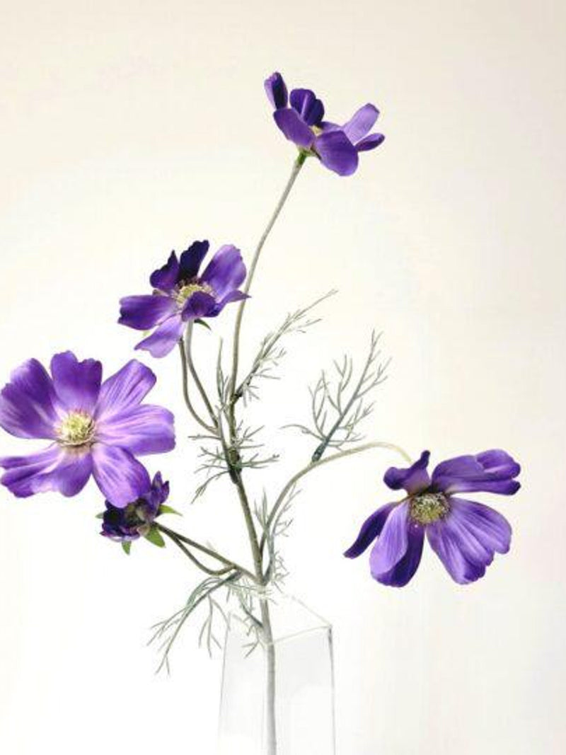 Real Touch Cosmo Flower, Purple Cosmo Spray, Summer Wild Flowers, Purple Flowers, Wedding Flowers, Venue Decor, Vase Arrangement, Flowers flower spore