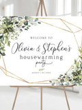 Housewarming Welcome Sign, Housewarming Party Sign, Housewarming Party Decor, Housewarming Invitation, Greenery Housewarming decorations house warming flower