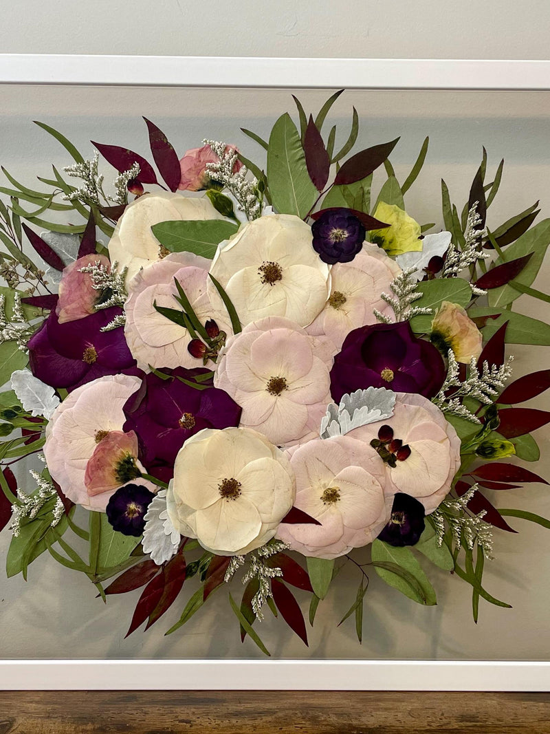 Wedding Bouquet Preservation, Pressed Flower Preservation, Framed Bouquet Preservation, Custom Bridal Flowers, Art, Wedding Gift Keepsake, Bouquet