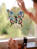 Holographic Butterfly Suncatcher: Memorial Gift for Mom sympathy flower
