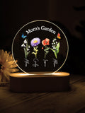 Personalized Birth Flower LED Night Light: Mom's Garden Gift FLOWER DELIVERY