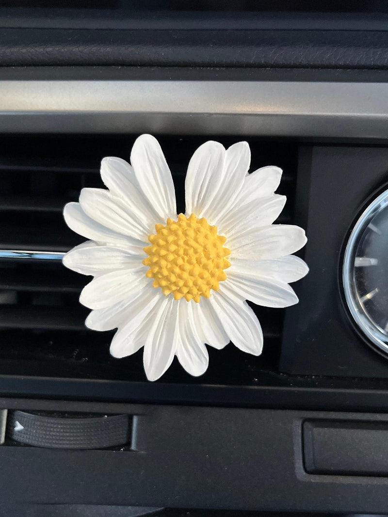 Daisy Car Freshener: Floral Plaster Diffuser with Fragrance house warming flower