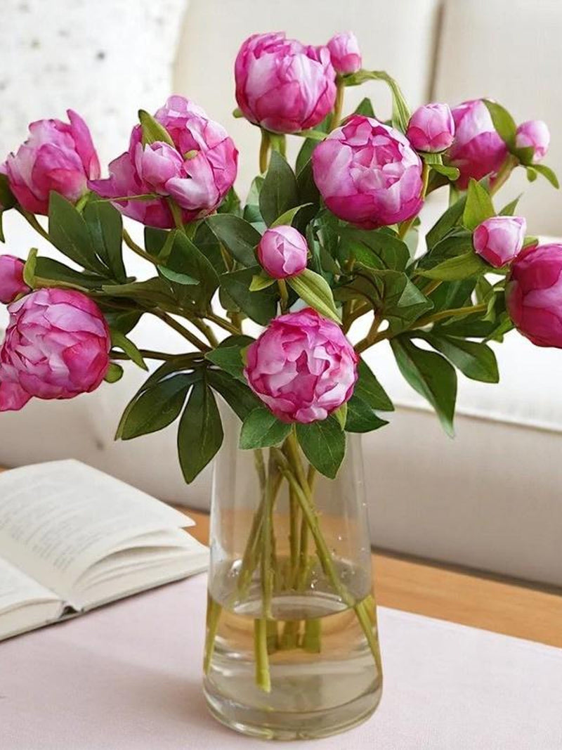 Silk Peony Bouquet: Wedding Decor, Romantic Gift (47cm) FLOWER DELIVERY