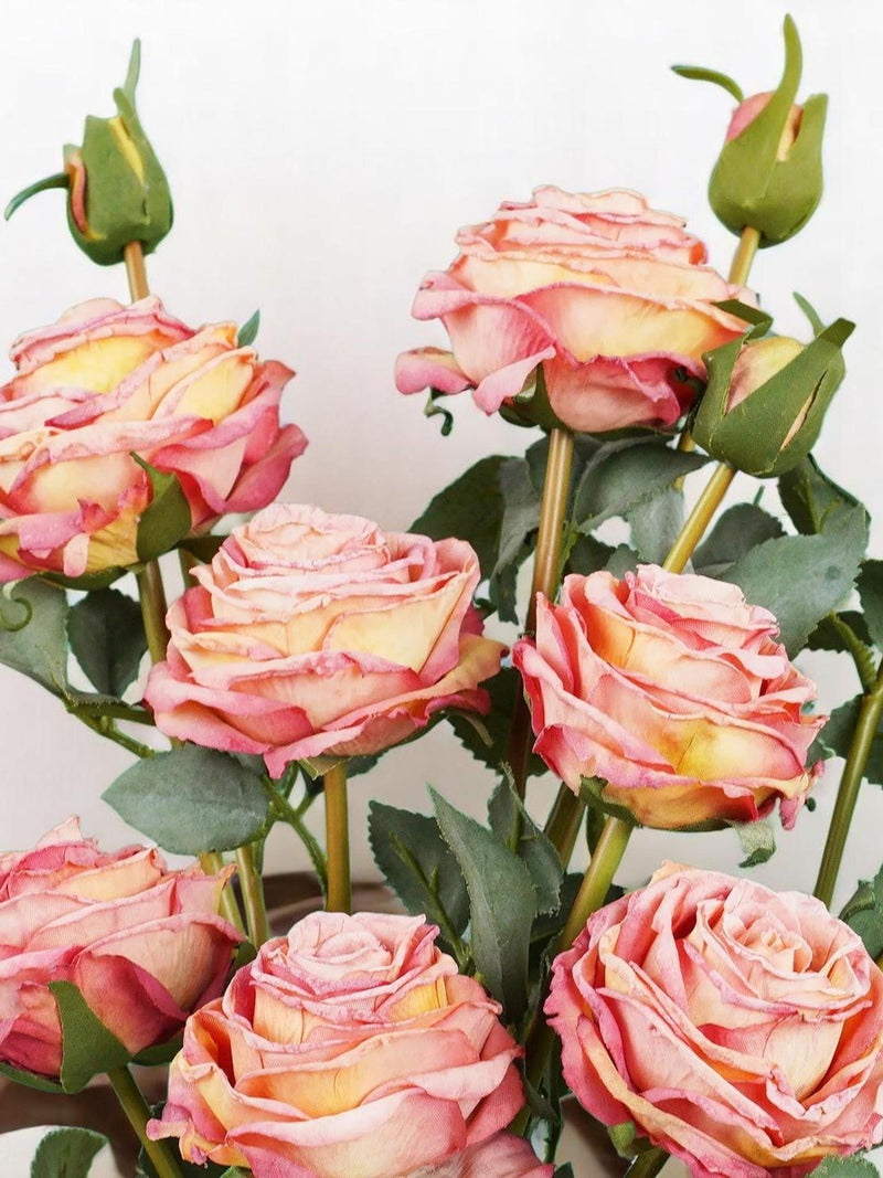 Silk Rose: Faux Floral Decor, Romantic Gift for Mom silk flower