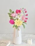 Handmade Crochet Flower Bouquet, Daisy Tulip Lily of the Valley FLOWER DELIVERY