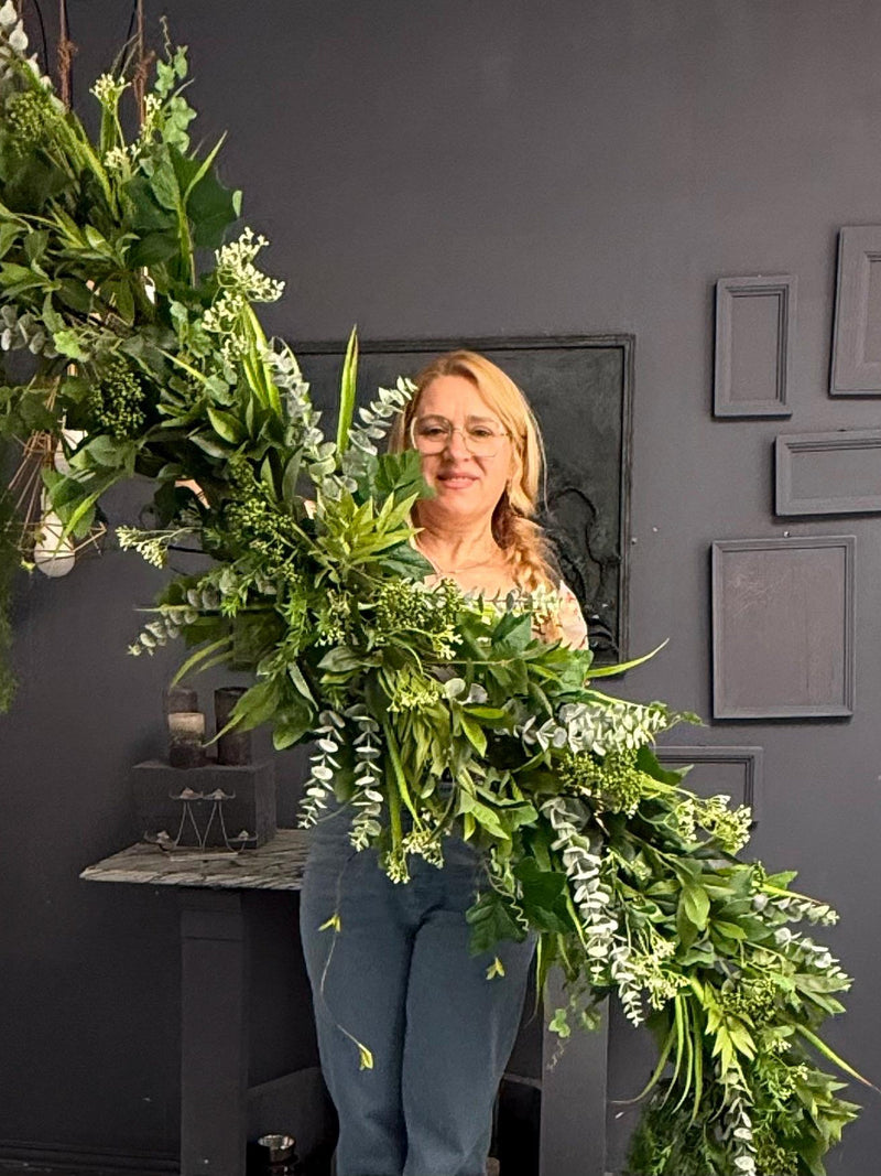 Eucalyptus Greenery Garland: Artificial Plant Decor, custom size faux plants