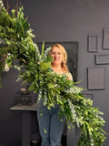 Eucalyptus Greenery Garland: Artificial Plant Decor, custom size faux plants