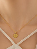 EDEN Gold Birth Flower Necklace, Engraved Necklace, Birth Month Necklace, Custom Necklace, Grandma Necklace, Gift for Mom, Gift for Her birthday flower
