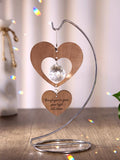 Personalized Crystal Suncatcher - Sympathy Memorial Gift, Memorial Puzzle Heart Suncatcher, Loss of Mother, Miscarriage Gift, Loss of Pet sympathy flower