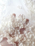 Gossamer silk flowers 3D fabric petals 30pcs: wedding dresses, veils, 3d appliquŽ, headpieces silk flower