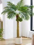 Artificial Coconut Palm Tree Fake Tropical Large Green Plant Palm Home Office Party Decor Floor Plant DIY Plant Gift Ideas Party Supply faux plants