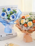 Crochet Flower Bouquet.Crochet Rose.Mother's Day Gifts. Handmade Crochet Bouquet gifts.forever bouquet gift for Mom,Gift from Daughter Bouquet