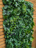 Artificial Living Wall Panel, Garden Decor (60cm x 40cm) faux plants