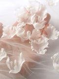 Silk organza fabric flowers 3d petals 30pcs: wedding dresses, veils, gloves, accessories, 3d appliquŽ silk flower