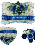 Flowers Grave Flowers Heart Wreath Funeral Tribute Memorial dad Husband grandad sympathy flower