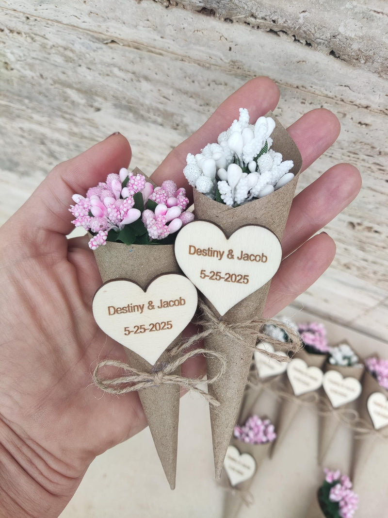Personalized Flower Favors Magnet favors bouquet, Boho flower bouquet favors for guests,Boho rustic decoration,Bulk gifts bouquet, Flower FLOWER DELIVERY
