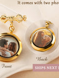 Bridal Gifts - Bridal Bouquet Pins Charm - Wedding Bouquet Charm Custom Family Photos - Photo Bouquet Charm - Bridal Shower Gift Bouquet