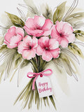 10 Floral Birthday Clipart : Watercolor Flower Bouquets for Card Making birthday flower