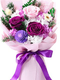 Flowers Gifts for Women Flower for Delivery, Preserved Purple Roses Bouquets Anniversary Birthday Flowers Gifts for Mom Grandma Wife Friends FLOWER DELIVERY