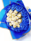 Ferrero Rocher & Lindt Chocolate Bouquet with Roses: Birthday Gift Bouquet