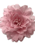 M&S Schmalberg 5.5" Magnolia Bubblegum Light Pink Silk Flower Brooch Pin silk flower