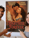 Custom Cheesy Romance Novel Cover Portraits from Photo Ð Star in Your Own Passionate Love Story - Funny Gift for Couples - Digital Download Love Romance Flower