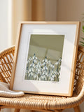 Snowdrops Art Print: Pen & Ink Winter Flowers, Framed Option sympathy flower