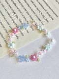 Meadow Whimsy Bracelet Bracelet, Flower Beaded Bracelet,  Daisy Bracelet, Colorful Floral Bracelet, Elegant bracelet, Gift for her, Birthday FLOWER DELIVERY
