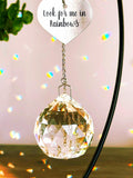 Sympathy Gift for Grief & Loss | Crystal Rainbow Maker for Daily Remembrance| Memorial Suncatcher For Loss of Mom, Dad, Child sympathy flower