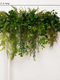Lush Mix Greenery Garland: 4ft Waterproof Artificial Foliage faux plants