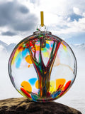 Hand-Blown Glass Tree of Remembrance Ornament: Memorial Keepsake with Poem sympathy flower