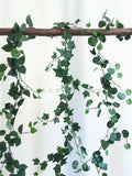 High Quality Artificial Greenery Garland Ivy Vine Faux Begonia Leaves Fake Creeper Home Decor faux plants
