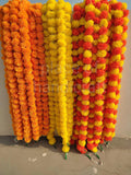 Marigold string artificial flower hanging Indian home decor temple decor house warming house warming flower