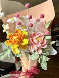 Stunning Handmade Crochet Flowers - Premium Knitted Floral Decor, High-Quality Yarn Bouquet, Wedding Gift, Mother's Day Surprise Bouquet