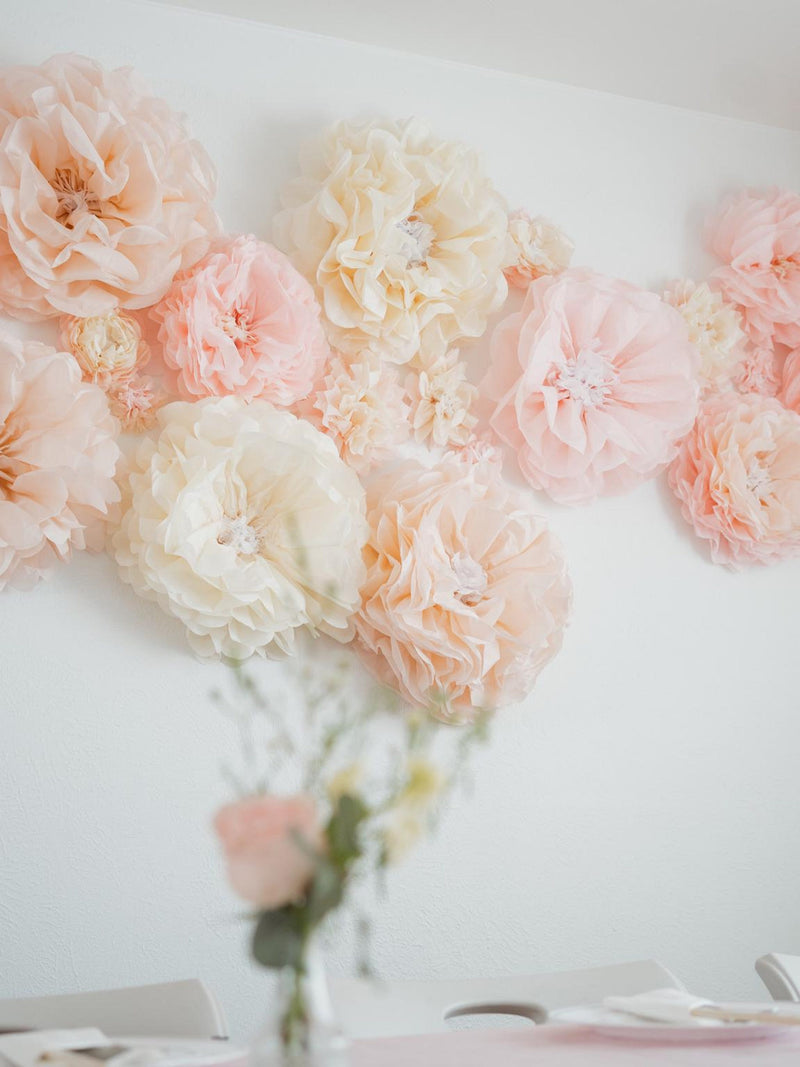 Assorted Tissue Paper Flowers: Custom Colors & Sizes Ð 10", 15", 20" Ð Party Decor FLOWER DELIVERY