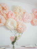 Assorted Tissue Paper Flowers: Custom Colors & Sizes Ð 10