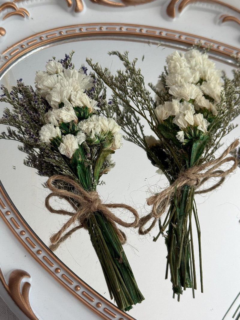 Mini Dried Flower Bouquet (Set of 6 / 12) Bridesmaid Proposal box flowers , Wedding Decor wedding flower