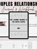 Couples Love & Romance Journal: Relationship Workbook (KDP Interior Digital Download) Love Romance Flower