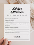 Housewarming Wishes Card Printable New House Wishes and Advice New Home Best Wishes House Warming Gift Card DIY Housewarming Party Decor MV1 house warming flower