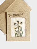 forget me not flowers hand made eco friendly card,  sympathy card,  thinking of you sympathy flower