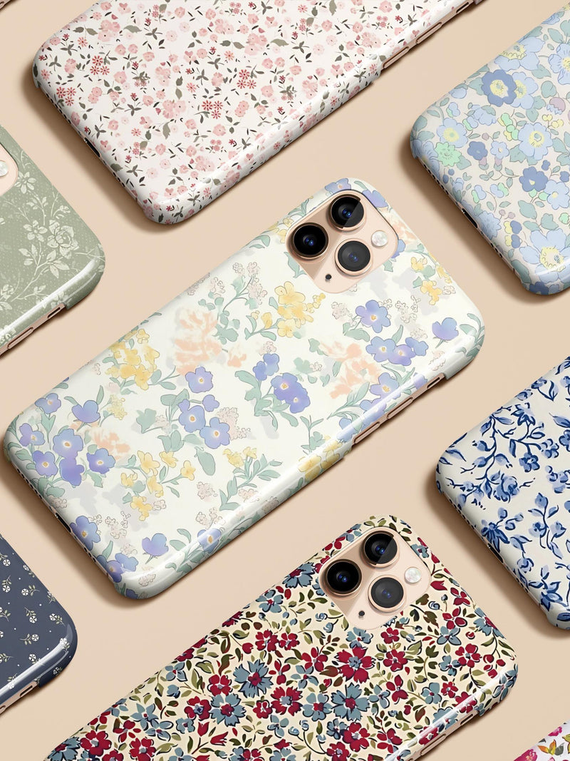 Floral Phone Case Wildflower Botanical Cottagecore Flower Case for iPhone 17 16 15 14 13 12 Pro Max Air Plus Galaxy S25 S24 Ultra Pixel 10 9 FLOWER DELIVERY