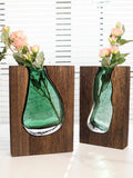 Mothers Day Custom Wooden Vase-Personalized Artistic Flower Vase,Gift for Her,Mom,Grandmom,Wife,Home Decor,Vintage Engraved Wooden Vase ANNIVERSARY