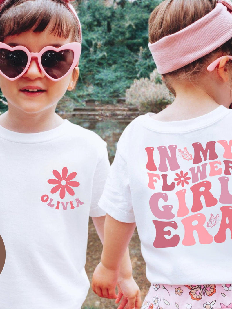 Personalized In My Flower Girl Era Shirt, Flower Girl Shirt, Wedding Party Kids Shirt, Bridal Party Shirt For Kids, Flower Girl Proposal Tee birthday flower