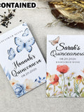 Quinceanera Party Seed Packet Favors/Bulk Birthday Seed Favors/Custom Mis Quince Seed Packets/Eco-Friendly Seed Envelope/Quinceanera Gifts seeds bulk