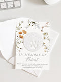 growNOTESª Floral Plantable Pet Memorial Card Seed Paper & Mailing Envelope Pet Sympathy Gift For Friend Cat Dog Lover Animal Grief Cards sympathy flower
