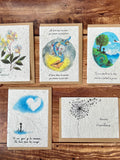 Plantable card with seeds 
